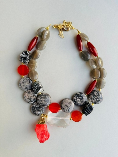 Picture of Handmade necklace With natural stones 