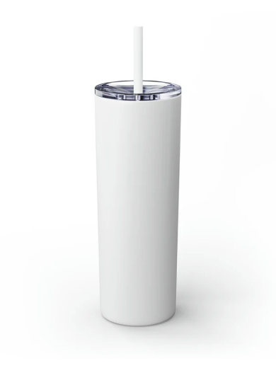 Picture of Skinny Tumbler with Straw, 20oz