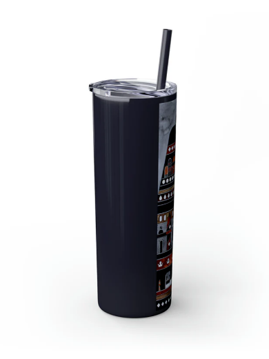 Picture of Skinny Tumbler with Straw, 20oz