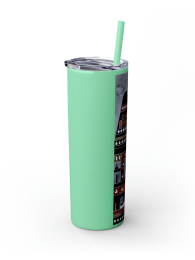 Picture of Skinny Tumbler with Straw, 20oz