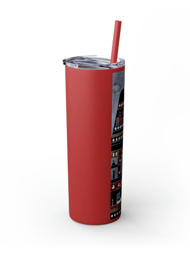 Picture of Skinny Tumbler with Straw, 20oz