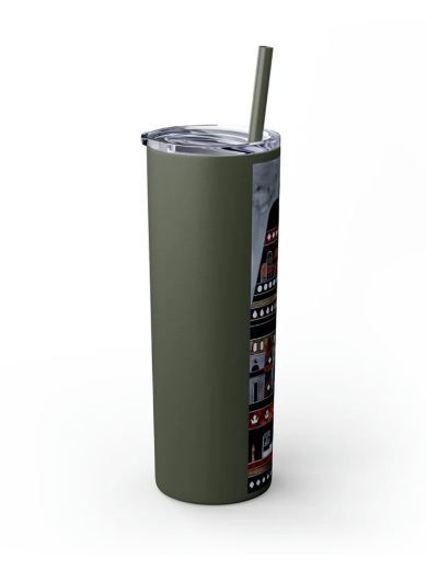 Picture of Skinny Tumbler with Straw, 20oz