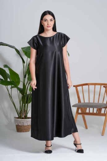 Picture of Formal Abaya with the African design   -Black Formal Abaya