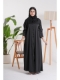 Picture of BLACK Silk-Like Evening Abaya