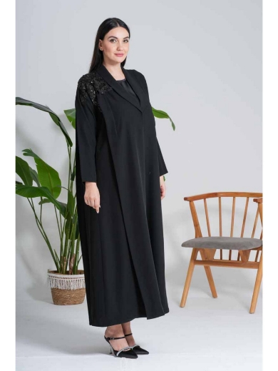 Picture of The Embroidered Shoulder Statement Abaya