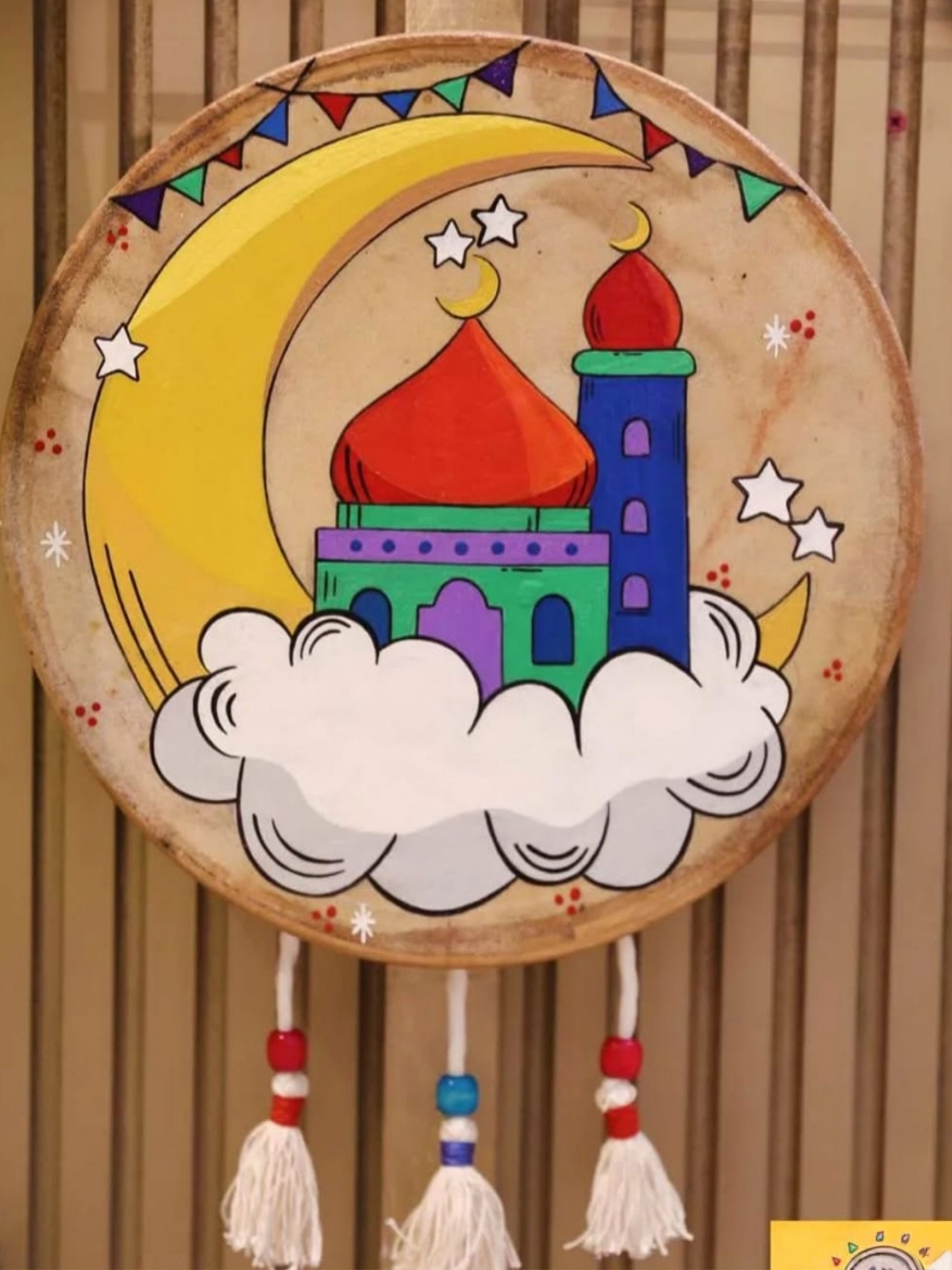 صورة دف مستوحي من التراث المصري يصلح للتعليق ديكور و للعزف