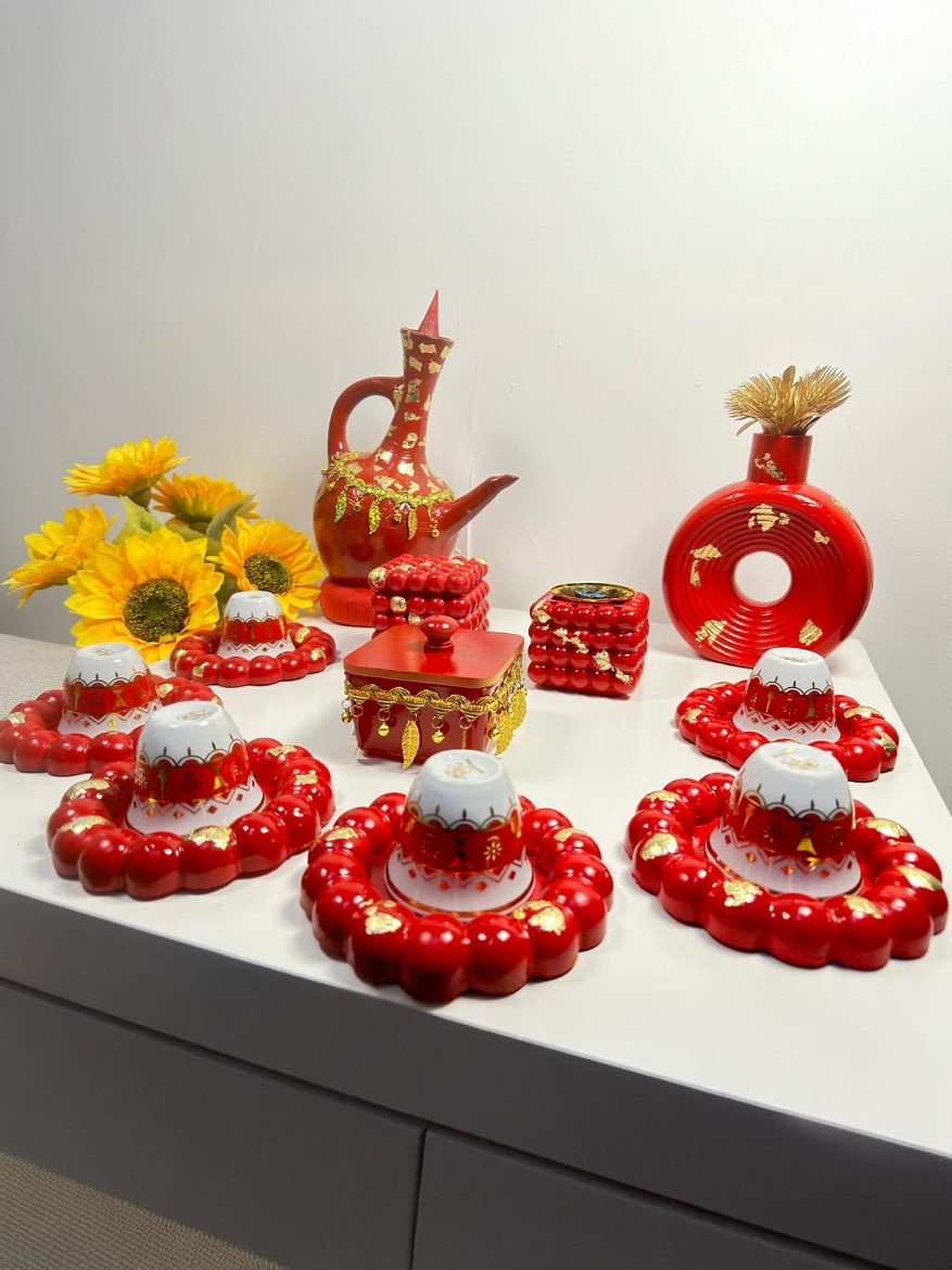 Picture of  Black Pottery Coffee Set