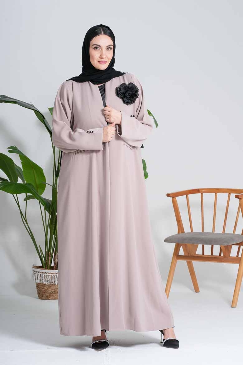 Picture of "3D Rose" Closed Abaya