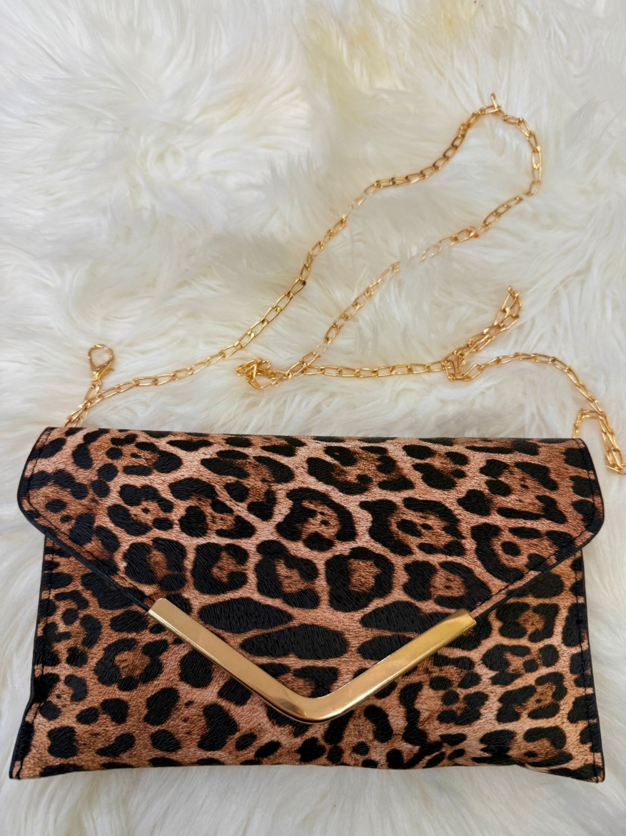 صورة Leopard flat bag