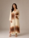 الصورة: Long dress white/brown