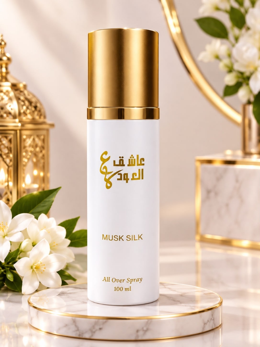 صورة بخاخ الجسم مسك سيلك من أشيغ